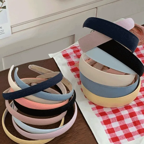 [ 후기 2천개❤ /당일출고 ] 데일리 무지 린넨 컬러 봄 심플 데일리 하이틴 여름 피크닉 나들이 아이돌 머리띠 헤어밴드