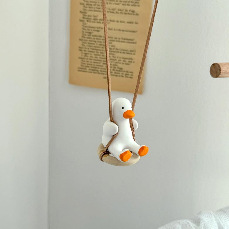 케이트가든 그네 타는 오리 차량용 액세서리 (아기오리)