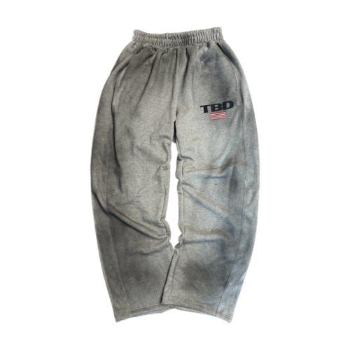 TBD WOLRD LOGO SPRAY Sweat Pants Grey (10/11 예약배송)