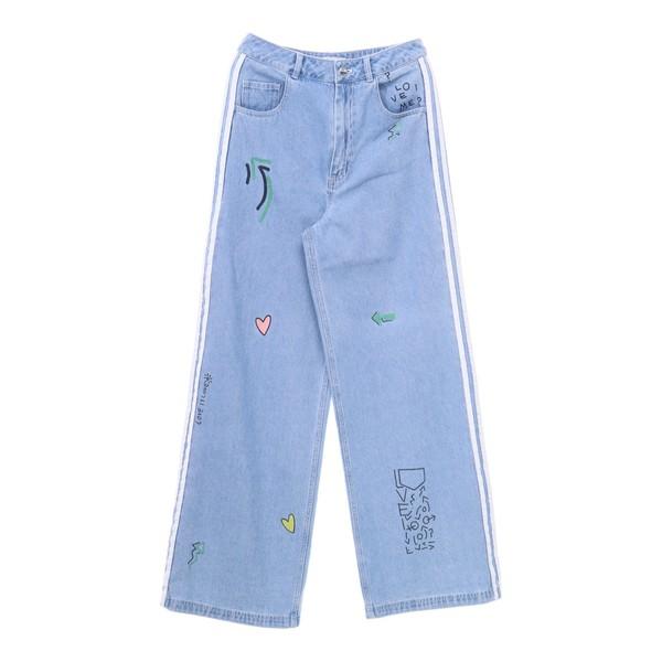 아디다스오리지널 (M)중청 트랙 데님 팬츠