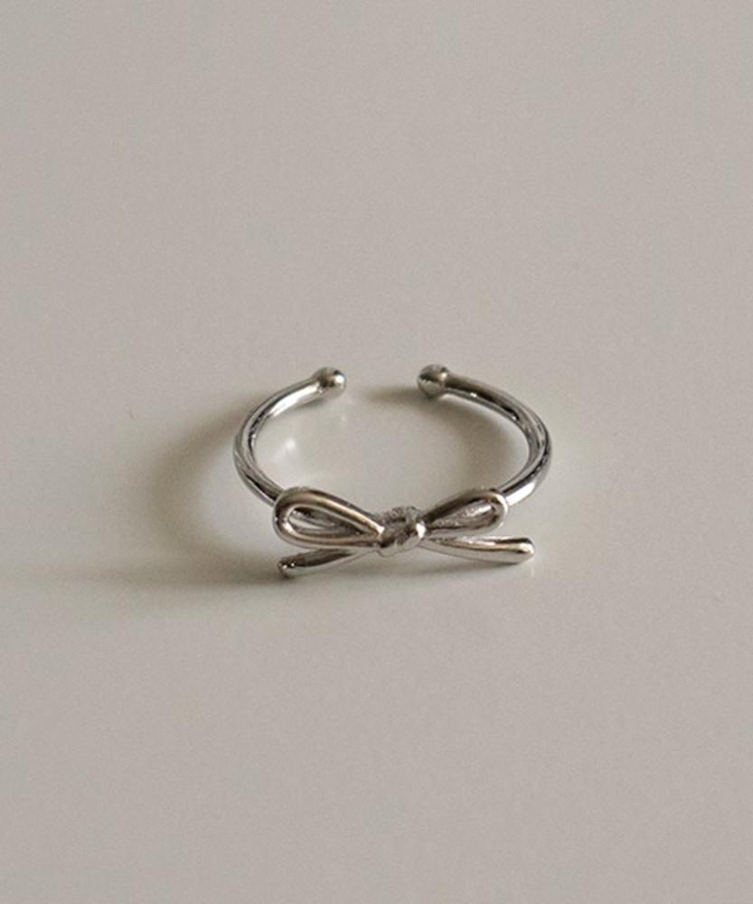 (silver92.5) rip 리본 슬림 오픈 반지