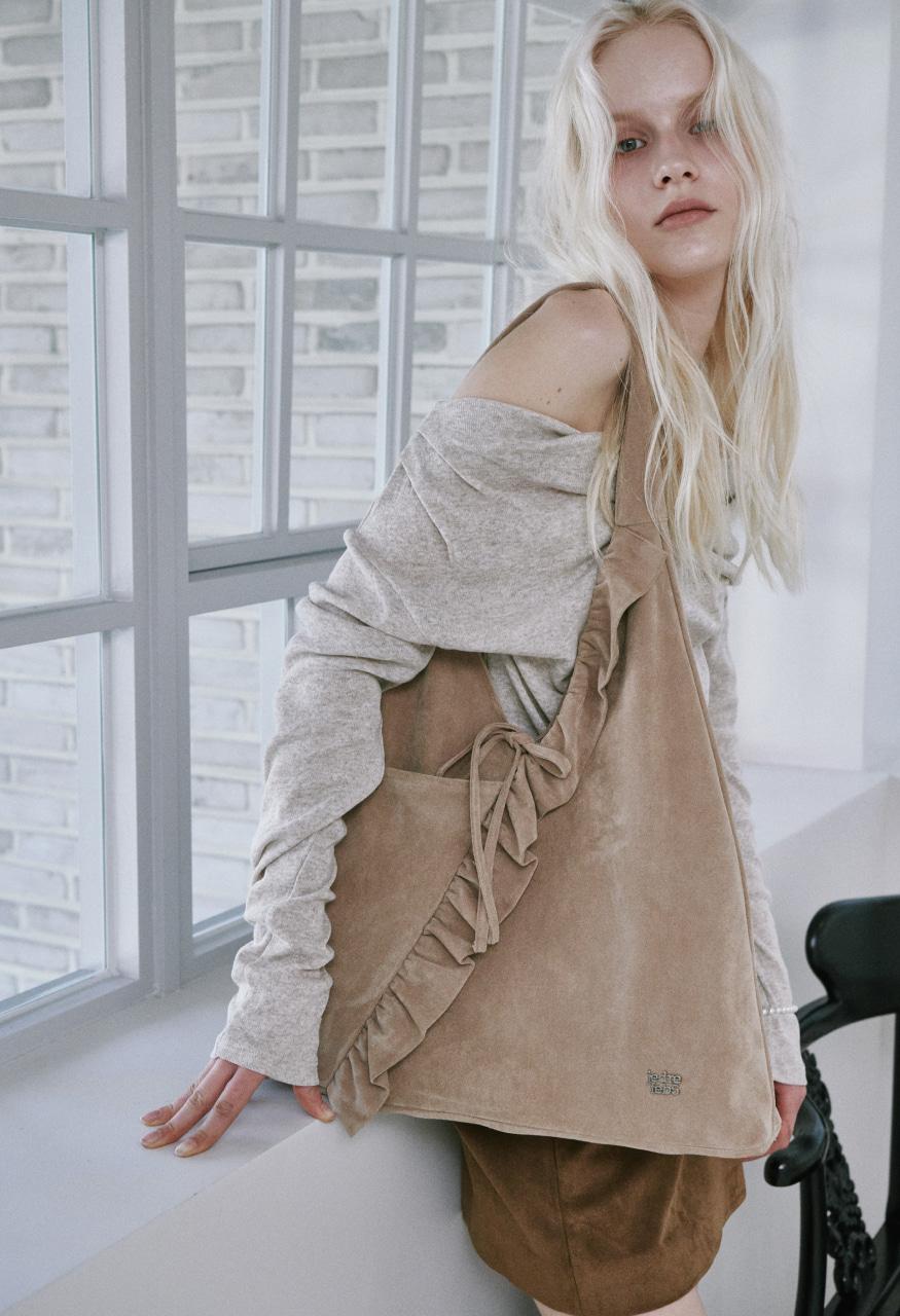 Flowy ruffle hobo 2colors