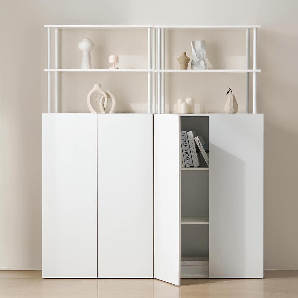 E0자재 MN2064 높은수납장 상부장 (2단)세트 800-DVX