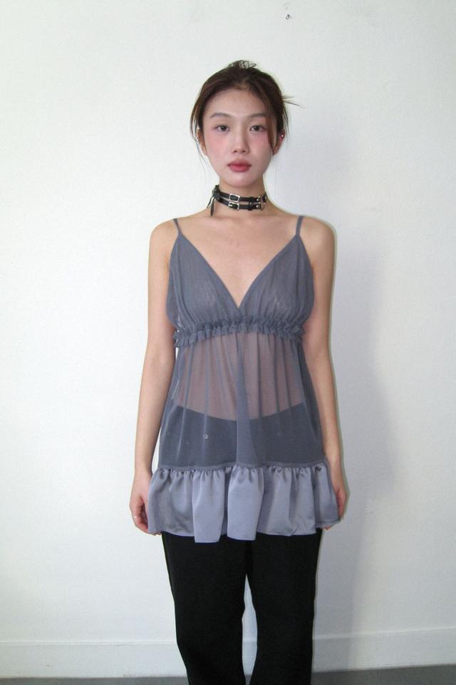 팁씨 wake shirring bustier (2color)