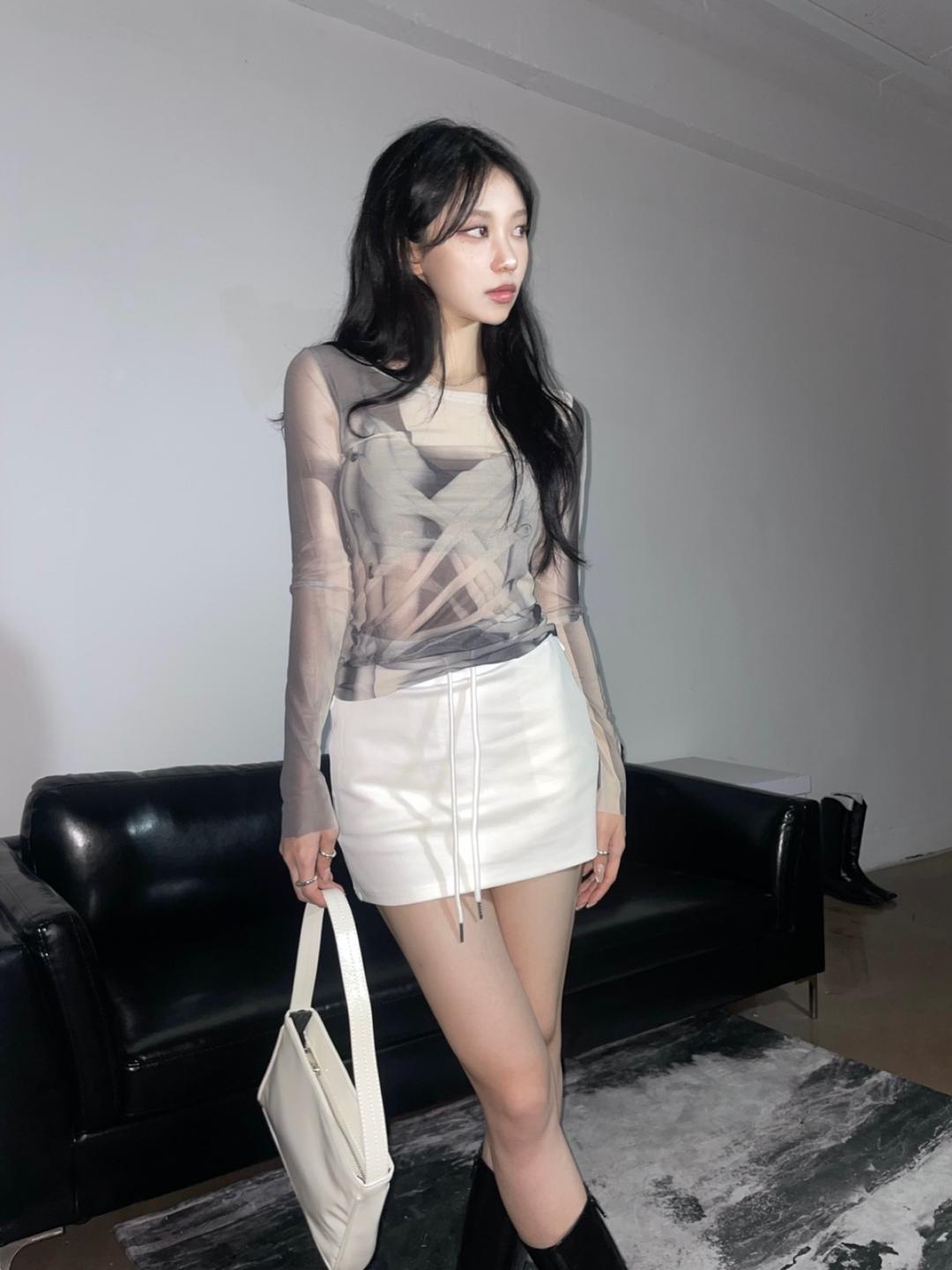 오버필무드 Converse see through long sleeve