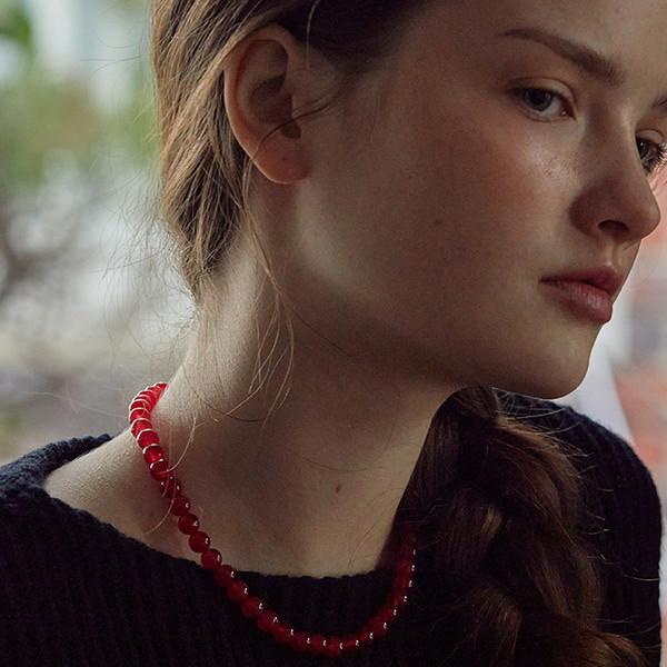 [jade] Red Jade Necklace