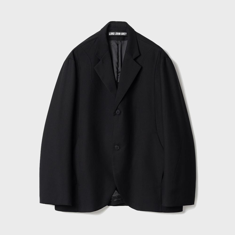 growth two button blazer black
