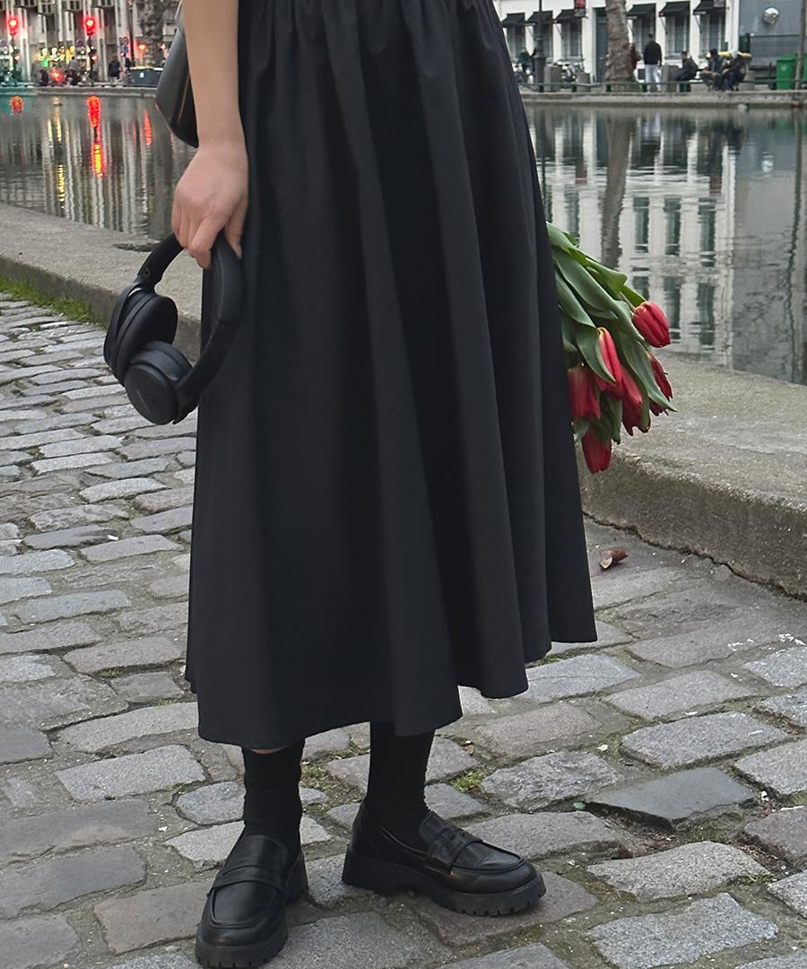 케이클럽 [자체제작/3만장돌파]#가을🍂엔티나 플레어 밴딩 롱 스커트