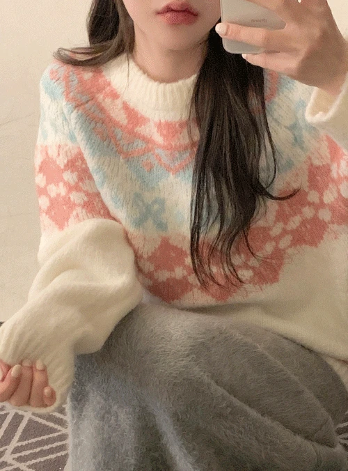 [OSAKA] 애디 노르딕 니트 (2color)