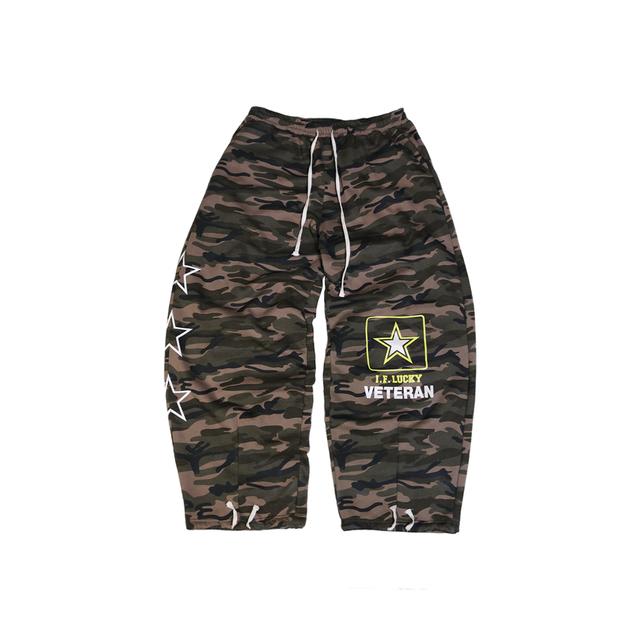 [IFEELLUCKY : 아이필럭키] LUCKY ARMY BIG SWEAT PANTS CAMO