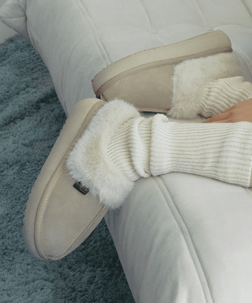 CLOUDY FLATFORM FUR MULES - 5 colors