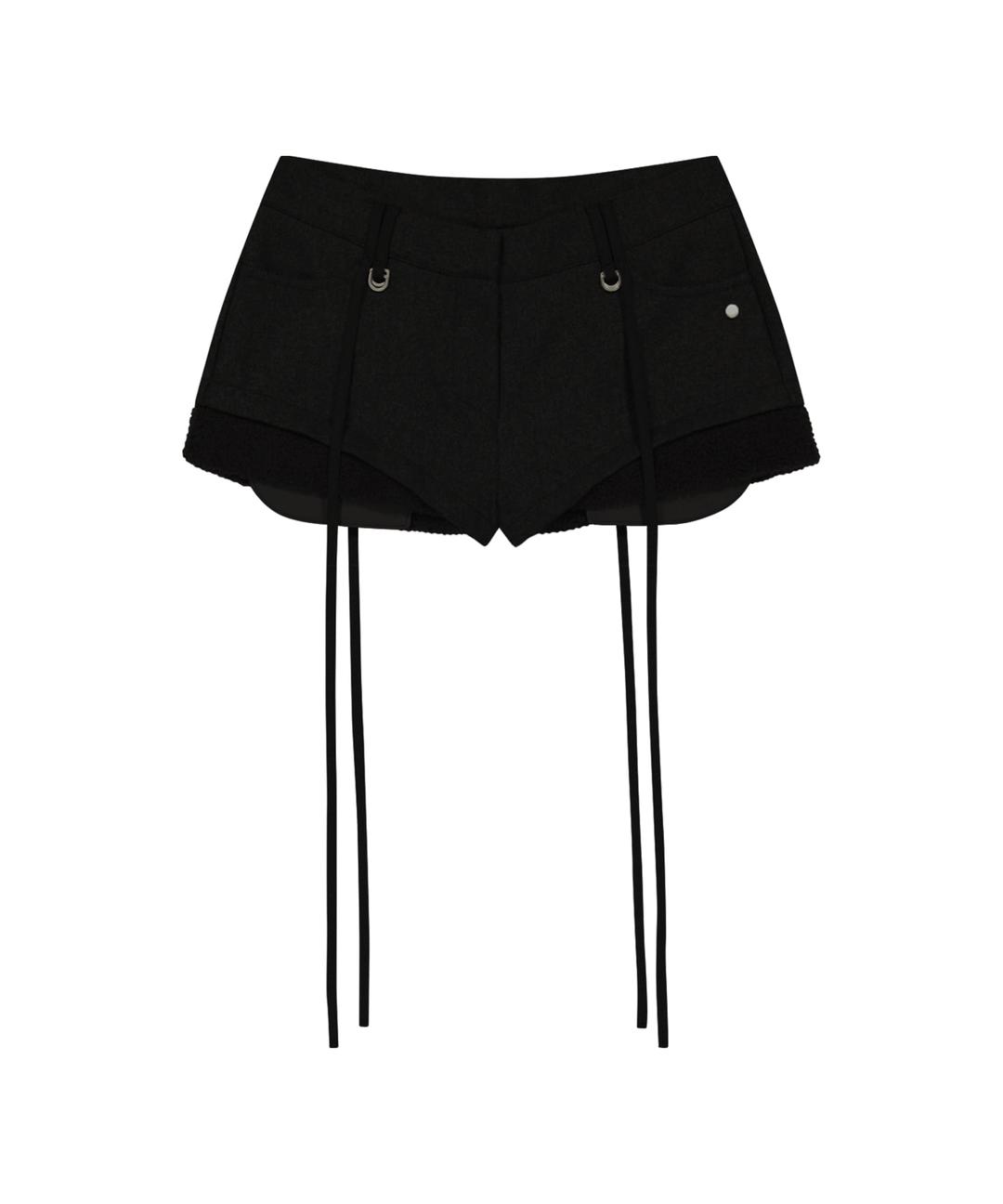 *Preview, 9/5 Open* Micro Wool Shorts / Black