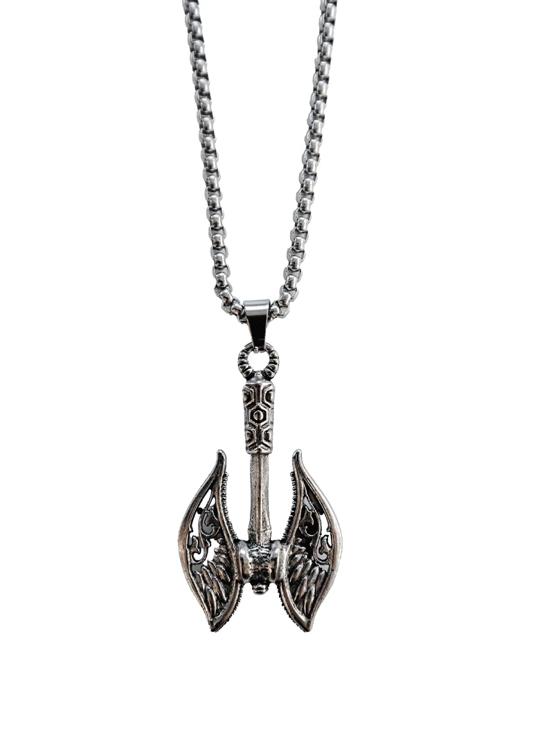 [s.steel] ax sword necklace | 양날의 도끼 목걸이