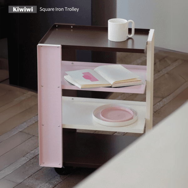 키위위 Square Iron Trolley  스퀘어 철제 트롤리