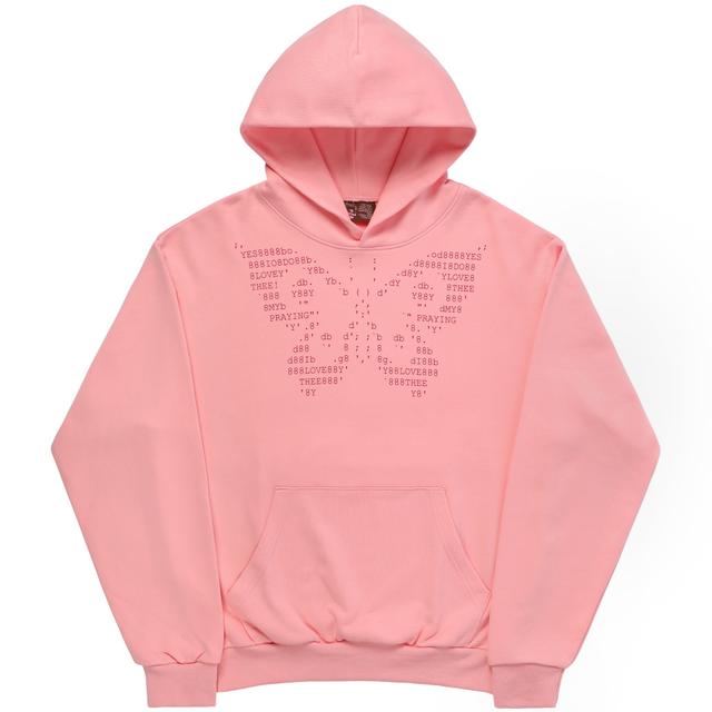 Butterfly Hoodie Pink - XS / Pink