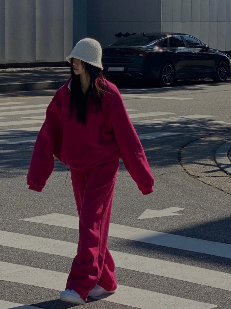 Half zip up SET  5 color