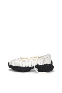 MESH BALLET SNEAKERS IN IVORY