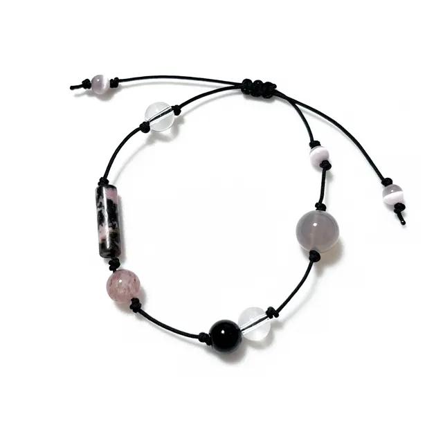 pink after rain 원석팔찌