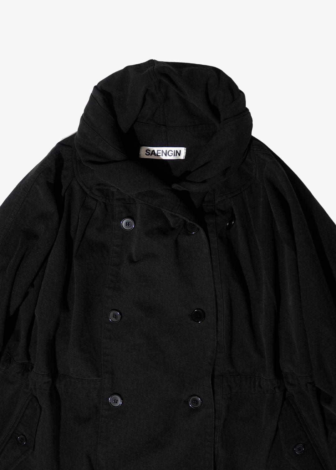 [3/16 출고] MACKINAW COWL JACKET - BLACK