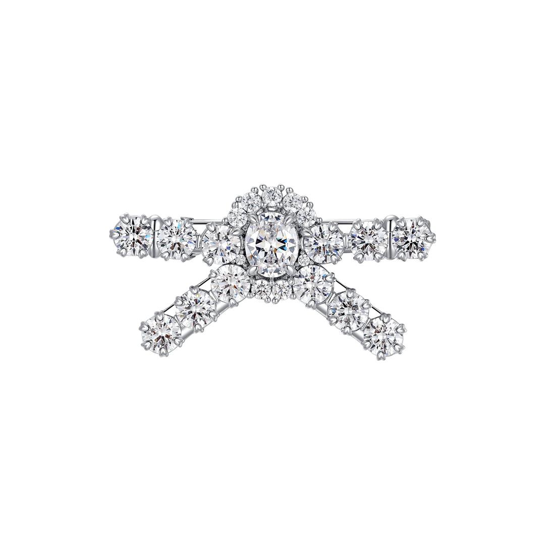 YVMIN X SHUSHUTONG / Pave Gemstone Bow Hair Pin