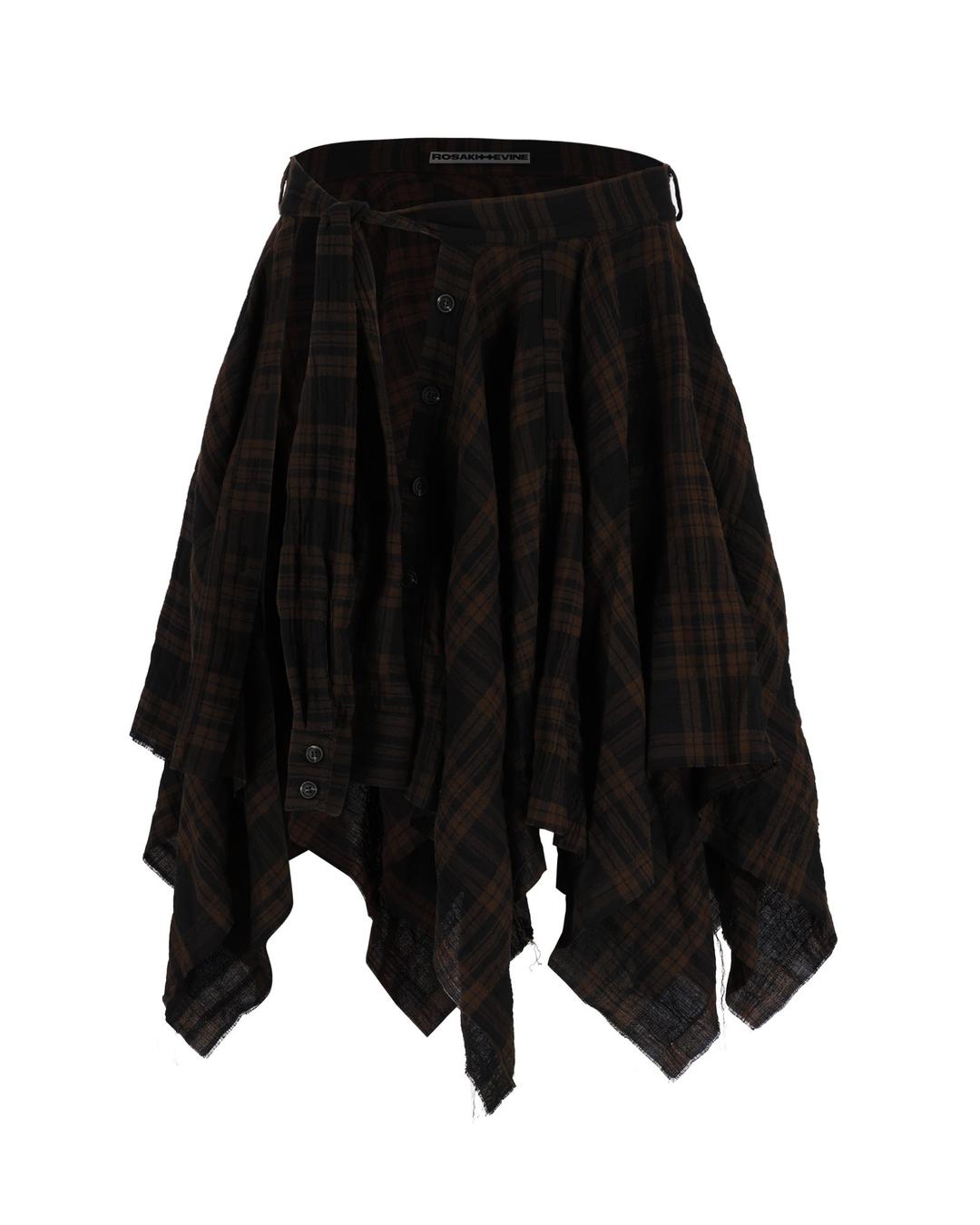 layered shirts skirt - brownie