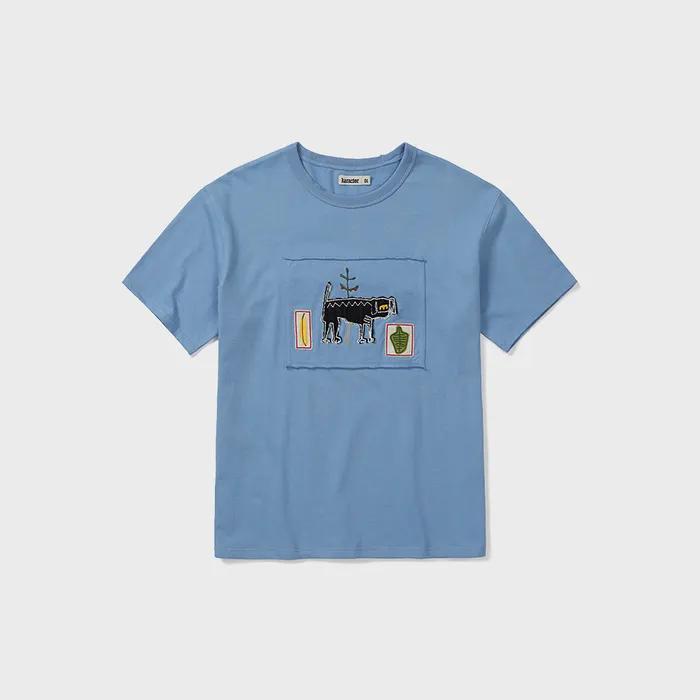 Freak half T-shirts / Sky blue
