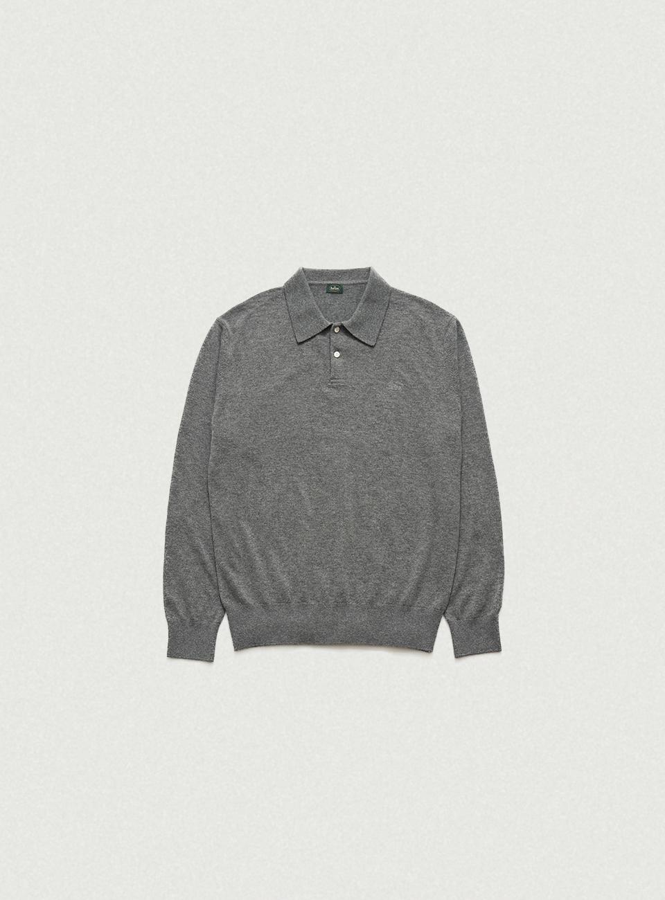 Charcoal Wimblyn Knit Polo Shirt [11월 초 순차 배송]