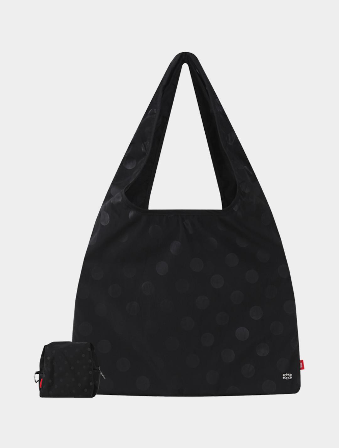 Dot in Pocket Eco Bag (Black)