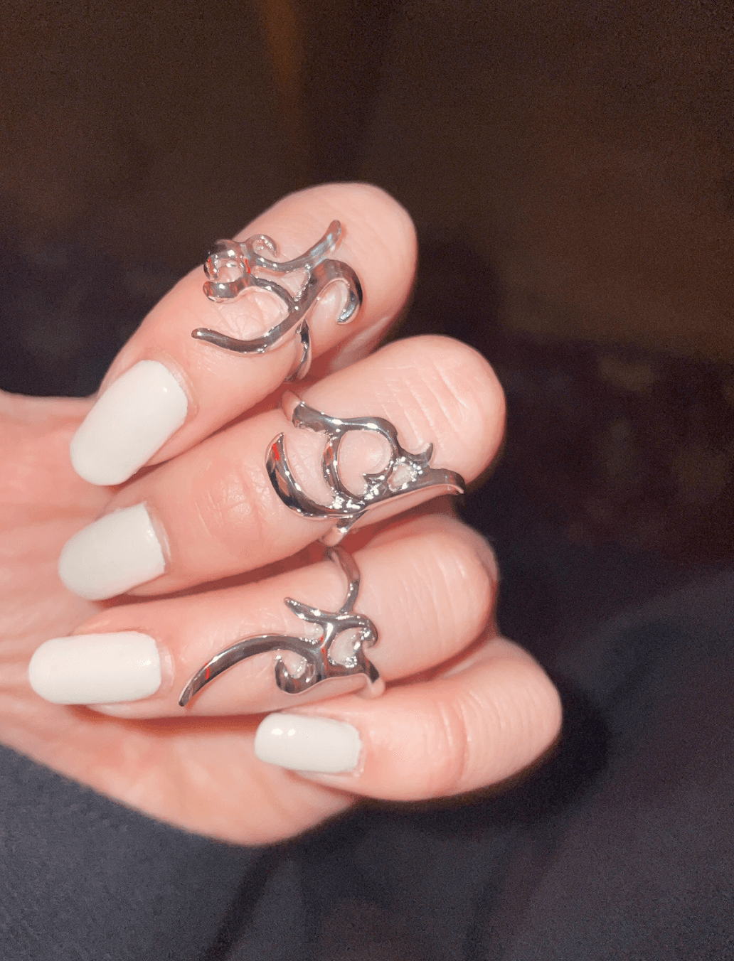 Chrome Ring Set (3 Pieces)
