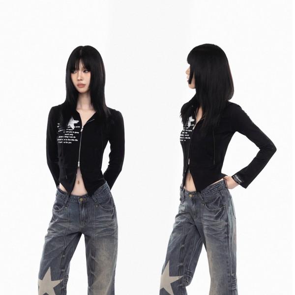 blue washed distressed flared jeans