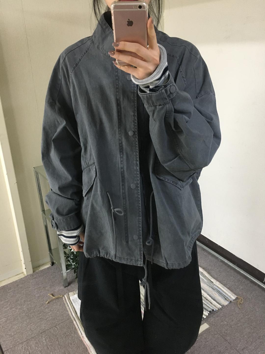 피넛데이즈 [MD 추천!] 콘 피그먼트 야상 JK (2 color)