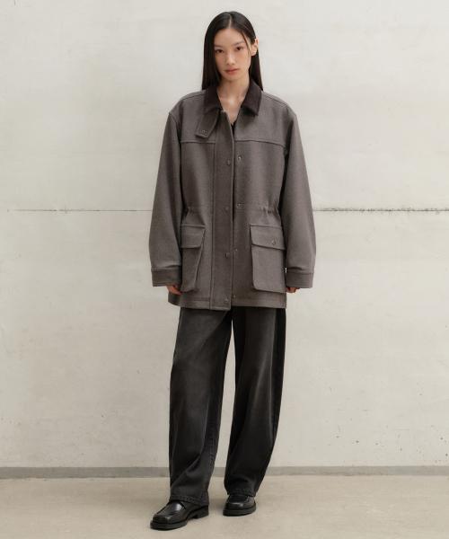 우먼즈 울 블렌드 헌팅 재킷 [토프]