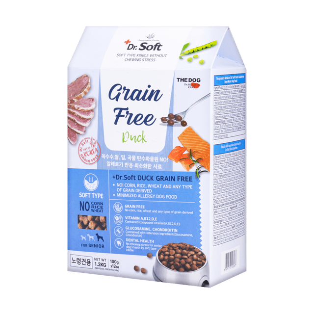 더독 닥터소프트 오리 그레인프리 노령견용 1.2kg