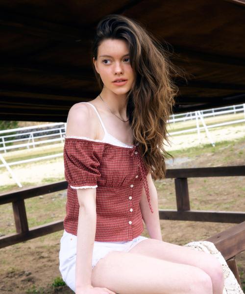 Check Patterend Blouse / WHYAF2591F
