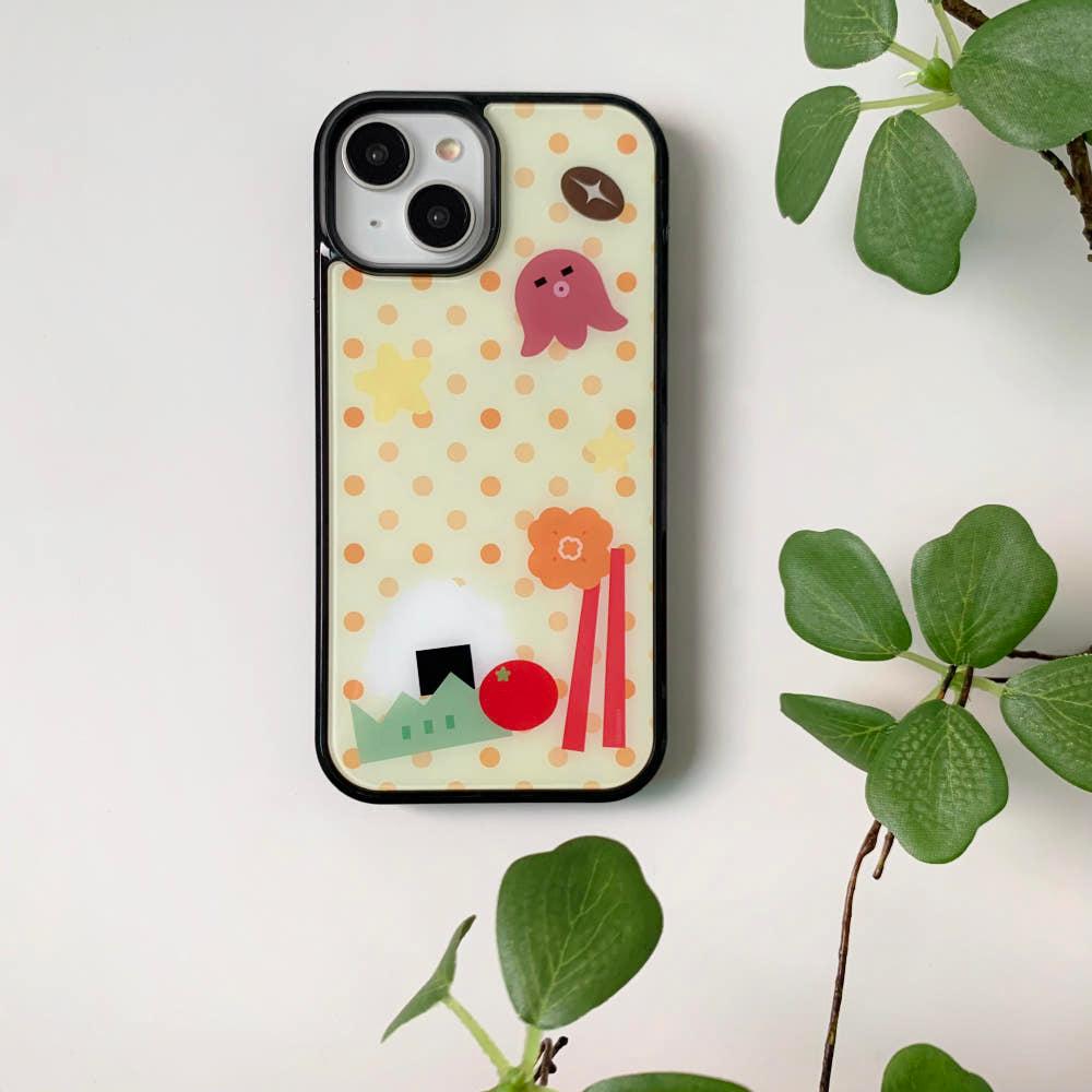 yellow lunch box case / 점심 메뉴 아이폰 15pro max 케이스