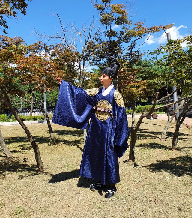 곤룡포, 곤색 용포 대여 , 왕한복 ,감운용포