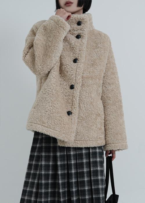 오뉴이 [8천장판매/기획특가] 베어 오버핏 부클 하프 코트