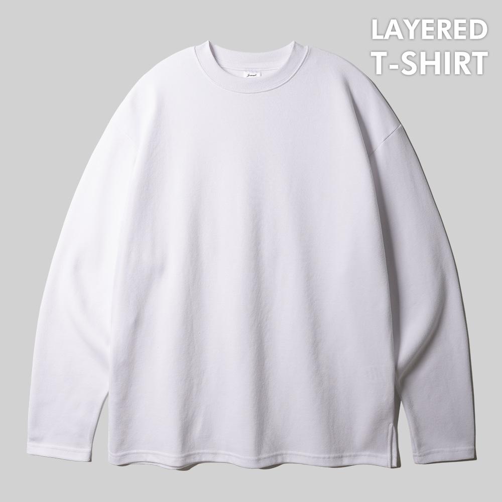 제멋 스턴 레이어드 롱티셔츠 8종 화이트 KJLT2543
