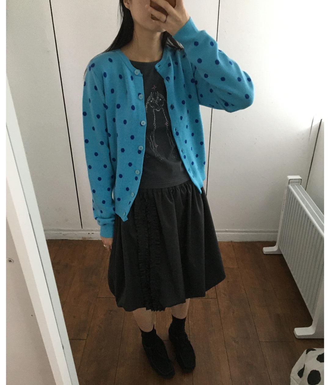피에브레 vivid dot cardigan (2c)
