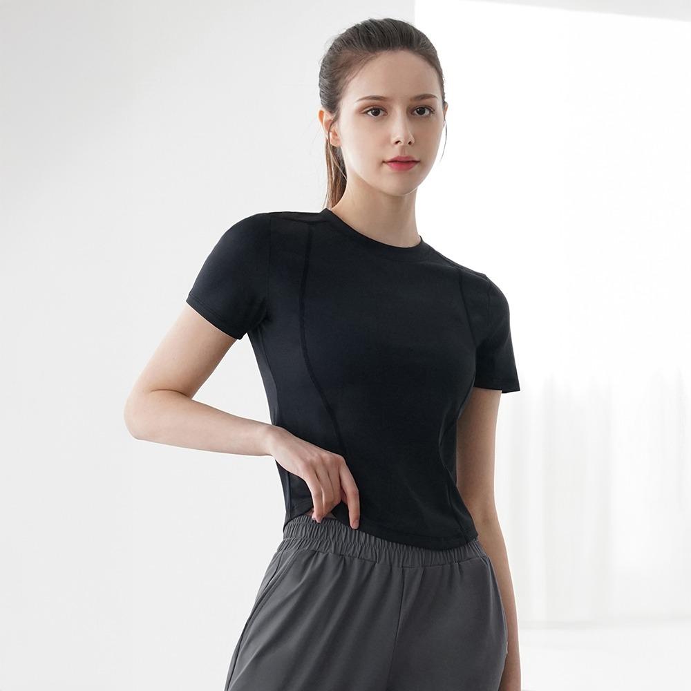 리얼프레쉬 슬림 라인 티셔츠 블랙