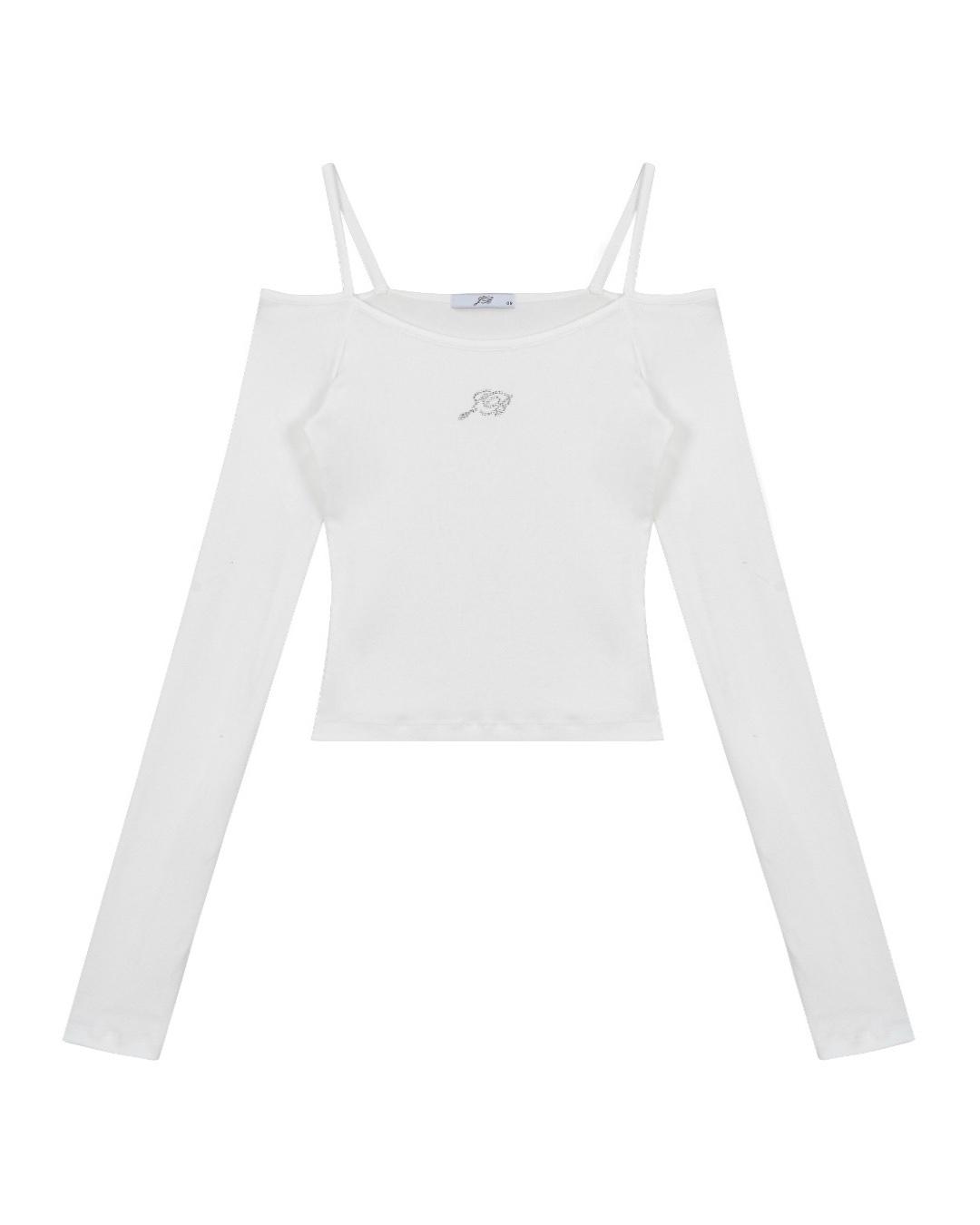 Jewelry open shoulder. Ivory 예약배송