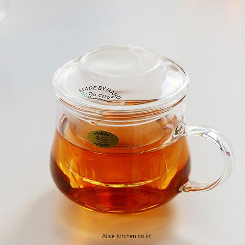 항아리 유리 뚜껑 필터 머그 (300ml)