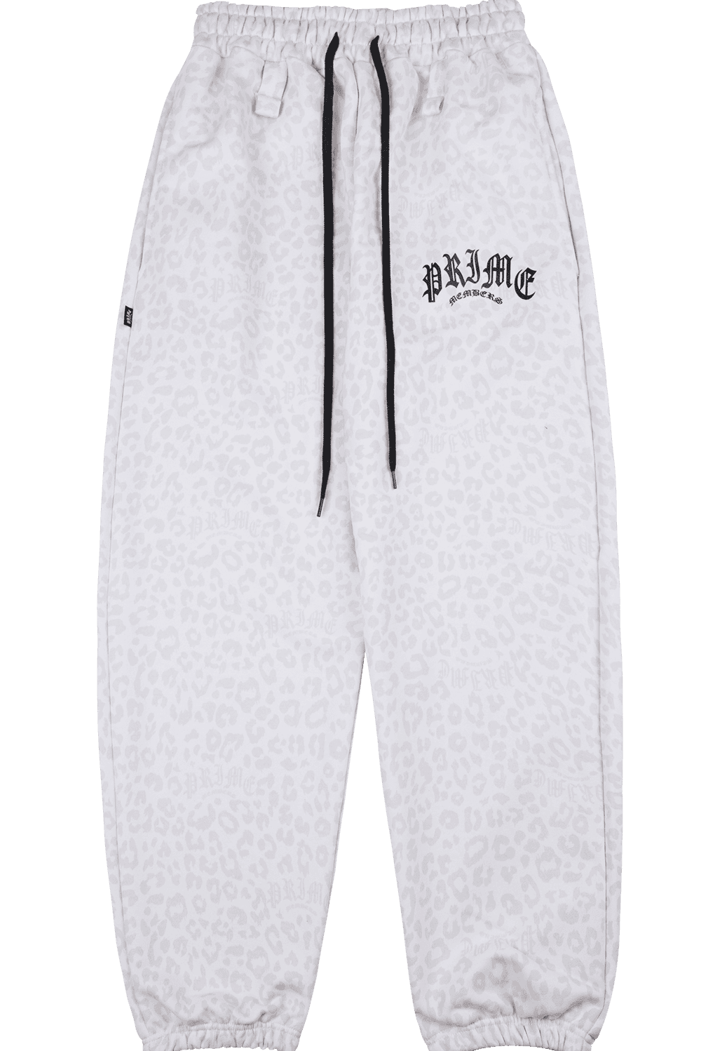 Leopard Semi Joggers White