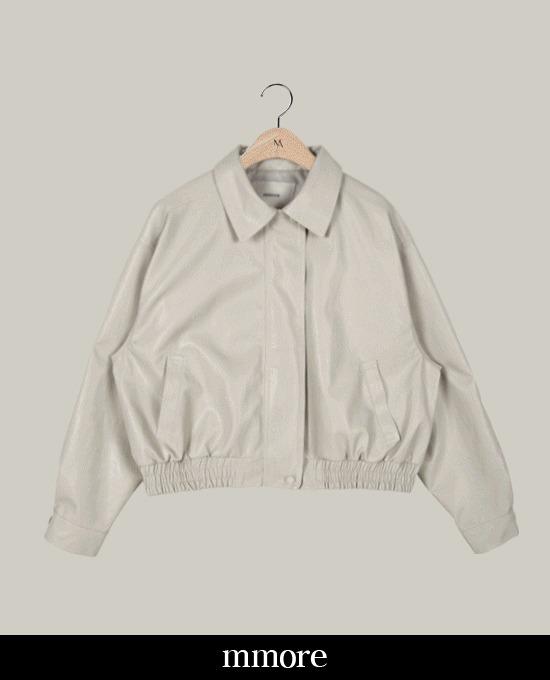 [mmore][레더베스트자켓] leather blouson jacket* 베스트 상품 재진행