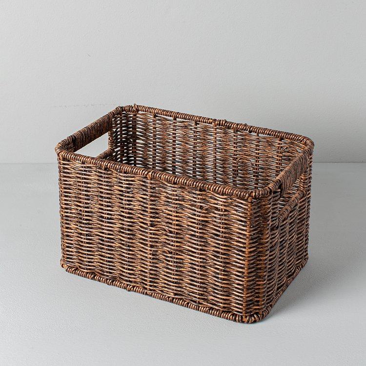 데일리 수납 바스켓_17cmx26cmx16cm_내추럴 브라운