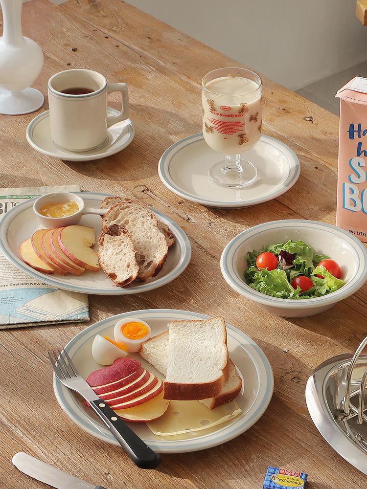 포그 라인 홈카페 플레이트 4종 택1 / 빈티지접시 그릇