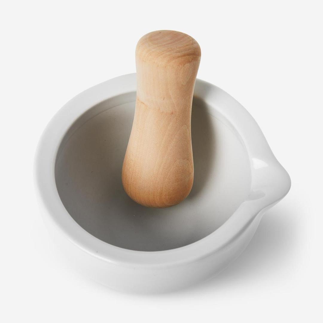 Mortar with pestle