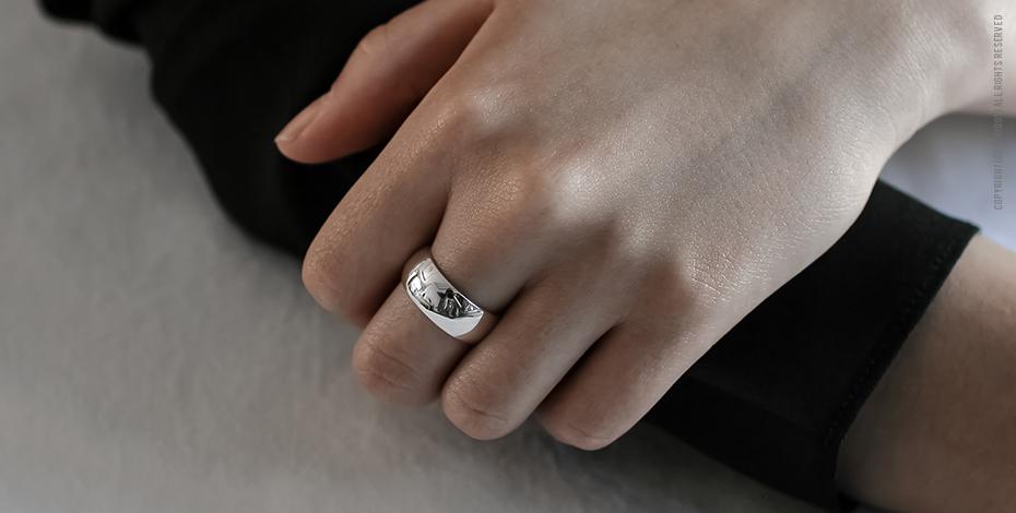 925 Silver Basic Band Ring 4