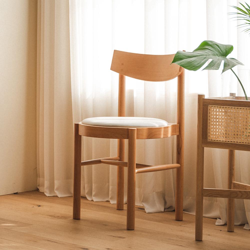 [클리어런스] 타르트 원목 의자 내추럴