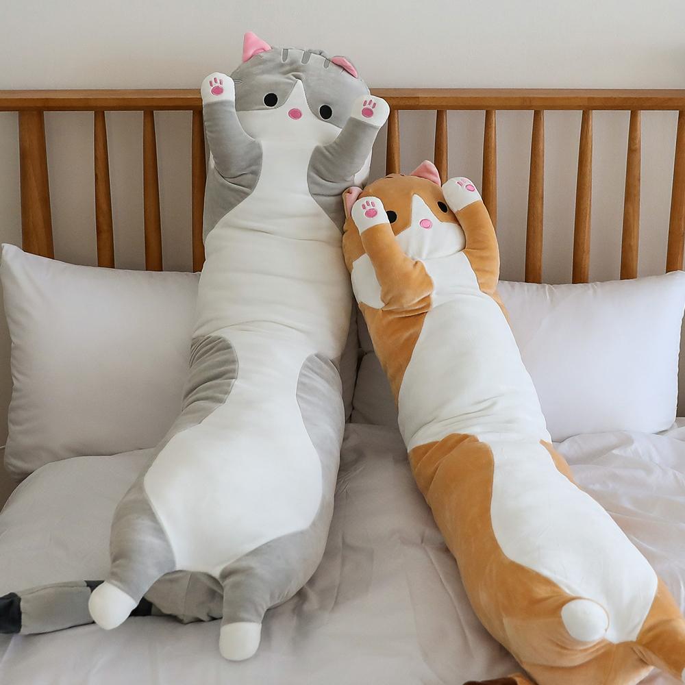 "보들보들 꿀잠 친구" 보들 냥 모찌 바디 필로우 대형 110cm
